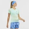 Tee-Shirt SALOMON Cross Rebel SS Tee Femme Beach Glass -Salomon tee shirt salomon cross rebel ss tee femme beach glass