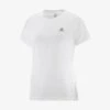 Tee-Shirt SALOMON Cross Run SS Femme White -Salomon tee shirt salomon cross run ss femme white