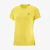 Tee-Shirt SALOMON Cross Run SS Tee Femme Empire Yellow