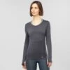Tee-Shirt SALOMON Elevate Move On LS Tee Femme Solid Ebony -Salomon tee shirt salomon elevate move on ls tee solid femme ebony