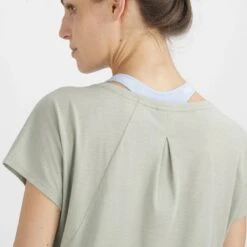 Tee-Shirt SALOMON Essential Shaped SS Tee Femme Wrought Iron -Salomon tee shirt salomon essential shaped ss tee femme wrought iron 3