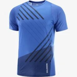 Tee-Shirt SALOMON Sense Aero Homme Nautical Blue -Salomon tee shirt salomon sense aero homme nautical blue 3