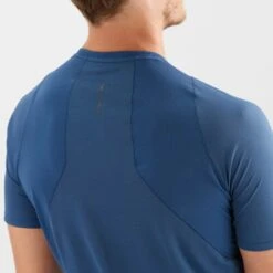 Tee-Shirt SALOMON Sense Aero SS Tee Homme Dark Denim -Salomon tee shirt salomon sense aero ss tee homme dark denim 3