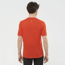 Tee-Shirt SALOMON Sense Aero SS Tee Homme Fiery Red -Salomon tee shirt salomon sense aero ss tee homme fiery red 2
