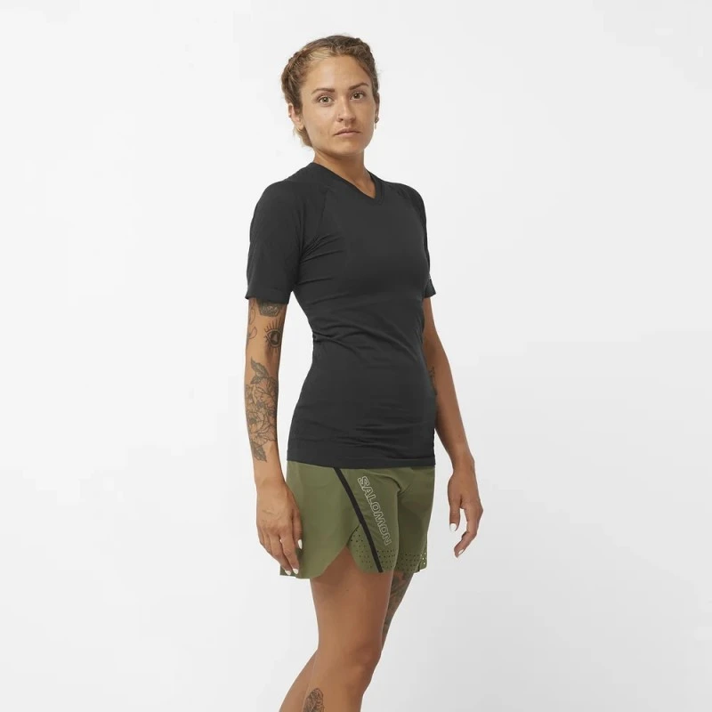 Tee-Shirt SALOMON S/LAB Ultra Tee Mixte Black 9 Tee-Shirt SALOMON S/LAB Ultra Tee Mixte Black – Image 7