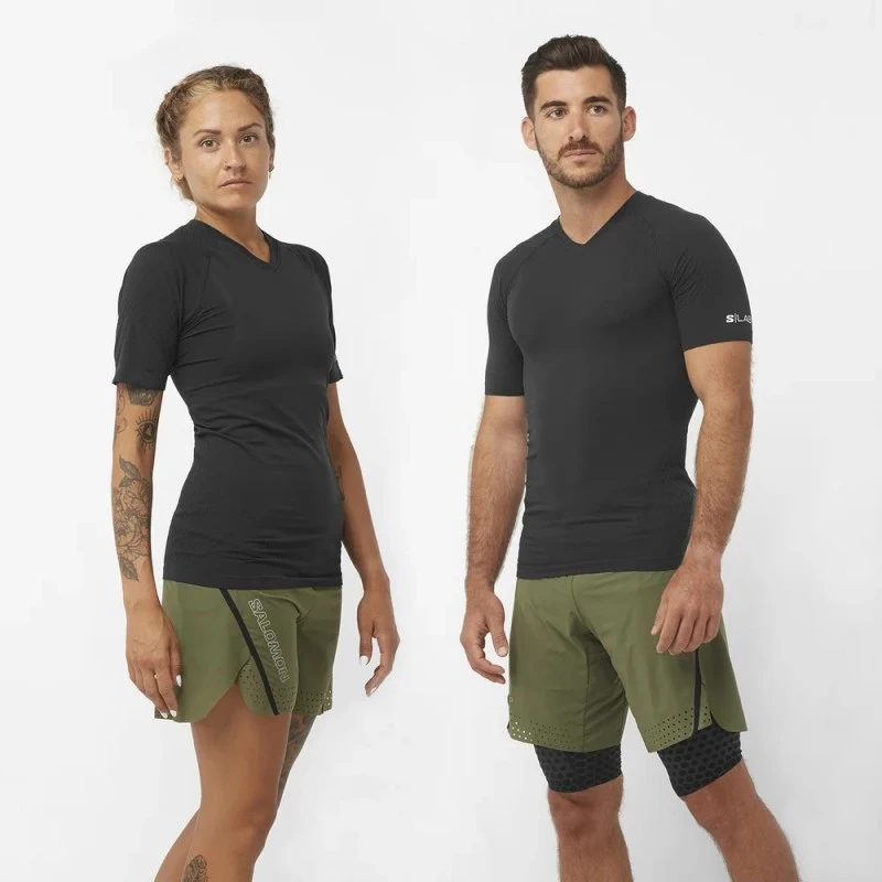 Tee-Shirt SALOMON S/LAB Ultra Tee Mixte Black 3 Tee-Shirt SALOMON S/LAB Ultra Tee Mixte Black