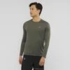 Tee-Shirt SALOMON XA LS Tee Homme Olive Night / Heather 2 Tee-Shirt SALOMON XA LS Tee Homme Olive Night / Heather -Salomon tee shirt salomon xa ls tee homme olive night heather