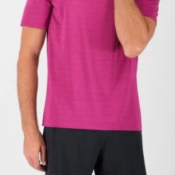 Tee-Shirt SALOMON XA Tee Homme Fuchsia Red / Heather -Salomon tee shirt salomon xa tee homme fuchsia red heather 2