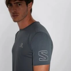 Tee-Shirt SALOMON XA Trail Tee Homme Ebony -Salomon tee shirt salomon xa trail tee homme ebony 4