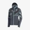 Veste SALOMON Agile FZ Hoodie Femme Crystal Blue / AO/ Ebony -Salomon veste salomon agile fz hoodie femme crystal blue ao ebony