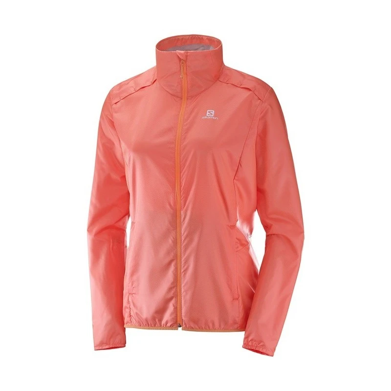 Veste SALOMON Agile Wind JKT Femme Corail 3 Veste SALOMON Agile Wind JKT Femme Corail
