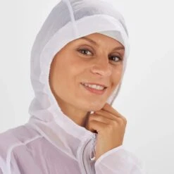 Veste SALOMON Bonatti Aero FZ Hoodie Mixte White / Cabernet -Salomon veste salomon bonatti aero fz hoodie mixte white cabernet 6