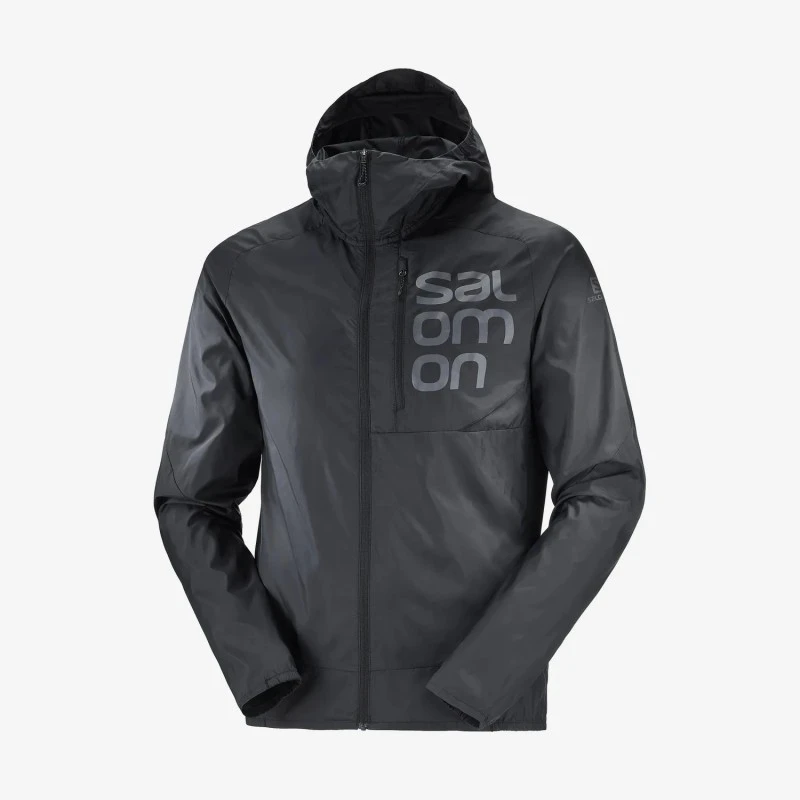 Veste SALOMON Bonatti Cross FZ Hoodie Homme Black 3 Veste SALOMON Bonatti Cross FZ Hoodie Homme Black