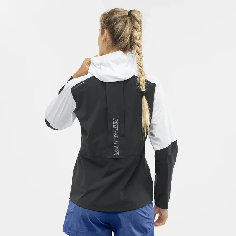 Veste SALOMON Bonatti Trail Jacket Femme Black / White 4 Veste SALOMON Bonatti Trail Jacket Femme Black / White – Image 2