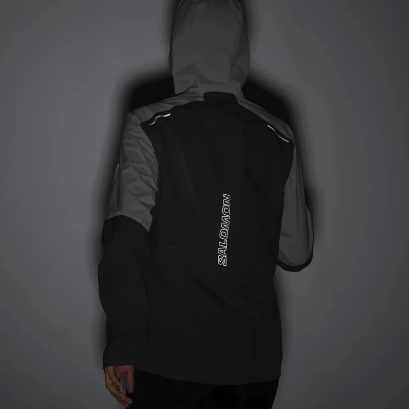 Veste SALOMON Bonatti Trail Jacket Femme Black / White 6 Veste SALOMON Bonatti Trail Jacket Femme Black / White – Image 4