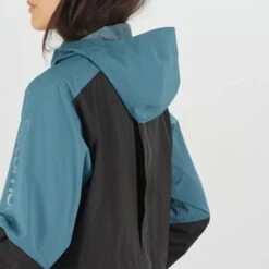 Veste SALOMON Bonatti Trail WP JKT Femme Black / Mallard Blue -Salomon veste salomon bonatti trail wp jkt femme black mallard blue 6