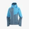 Veste SALOMON Bonatti Trail WP JKT Femme Mallard Blue / Barrier Reef -Salomon veste salomon bonatti trail wp jkt femme mallard blue barrier reef