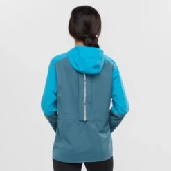 Veste SALOMON Bonatti Trail WP JKT Femme Mallard Blue / Barrier Reef -Salomon veste salomon bonatti trail wp jkt femme mallard blue barrier reef 2