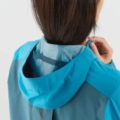 Veste SALOMON Bonatti Trail WP JKT Femme Mallard Blue / Barrier Reef -Salomon veste salomon bonatti trail wp jkt femme mallard blue barrier reef 4