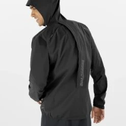 Veste SALOMON Bonatti Trail WP JKT Homme Deep Black -Salomon veste salomon bonatti trail wp jkt homme deep black 3