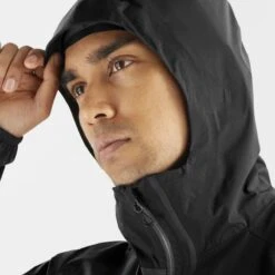 Veste SALOMON Bonatti Trail WP JKT Homme Deep Black -Salomon veste salomon bonatti trail wp jkt homme deep black 4