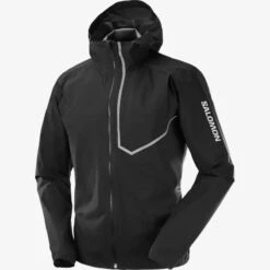 Veste SALOMON Bonatti Trail WP JKT Homme Deep Black -Salomon veste salomon bonatti trail wp jkt homme deep black 5