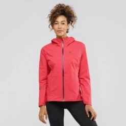 Veste SALOMON Bonatti Waterproof Jacket Femme Cayenne