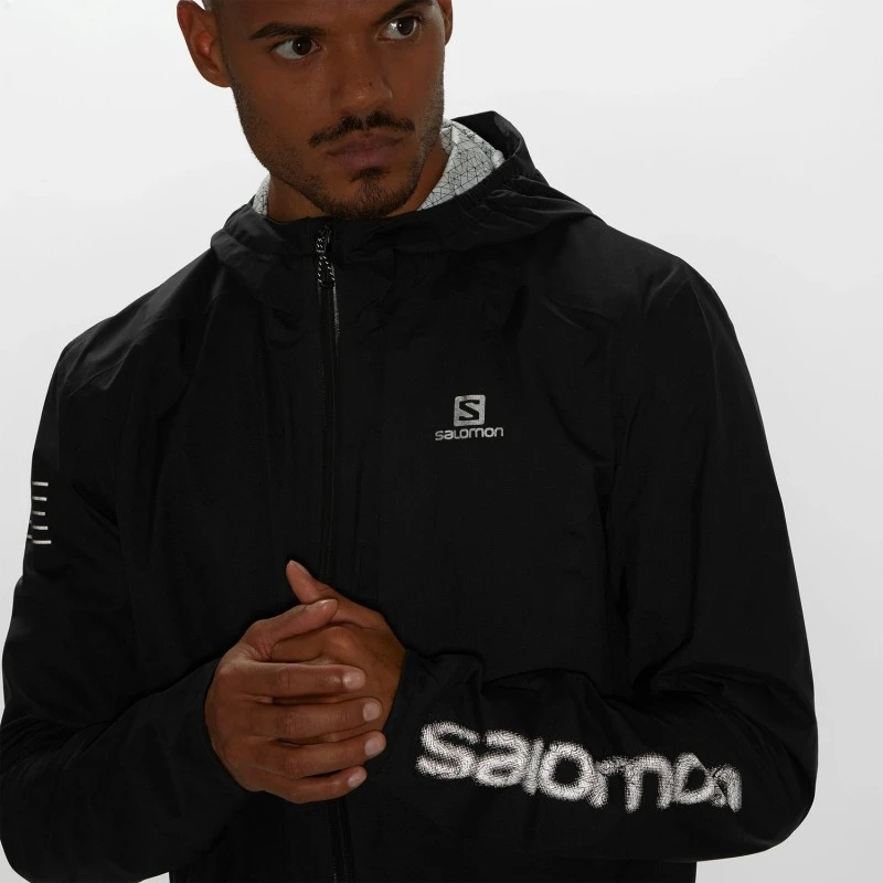 Veste SALOMON Bonatti WP JKT Homme Black / Nocturne 7 Veste SALOMON Bonatti WP JKT Homme Black / Nocturne – Image 5