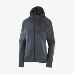 Veste SALOMON Essential Lightwarm Hoodie Femme Black