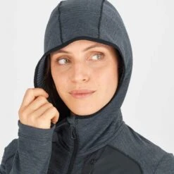 Veste SALOMON Essential Lightwarm Hoodie Femme Black -Salomon veste salomon essential lightwarm hoodie femme black 5
