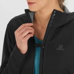 Veste SALOMON GTX WS Softshell JKT Femme Black -Salomon veste salomon gtx ws softshell jkt femme black 6