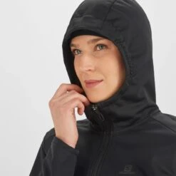Veste SALOMON GTX WS Softshell JKT Femme Black -Salomon veste salomon gtx ws softshell jkt femme black 7
