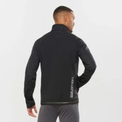 Veste SALOMON GTX WS Softshell JKT Homme Black -Salomon veste salomon gtx ws softshell jkt homme black 2