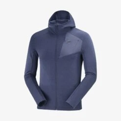 Veste SALOMON Outline FZ Hoodie Homme Mood Indigo -Salomon veste salomon outline fz hoodie homme mood indigo 1