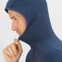 Veste SALOMON Outline FZ Hoodie Homme Mood Indigo -Salomon veste salomon outline fz hoodie homme mood indigo 4