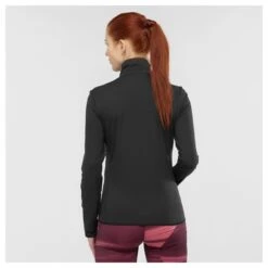 Veste SALOMON Outrack FZ Mid Femme Black -Salomon veste salomon outrack fz mid femme black 2