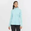 Veste SALOMON Outrack FZ Mid Femme Crystal Blue -Salomon veste salomon outrack fz mid femme crystal blue