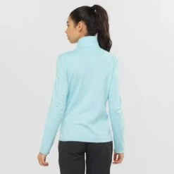 Veste SALOMON Outrack FZ Mid Femme Crystal Blue -Salomon veste salomon outrack fz mid femme crystal blue 2