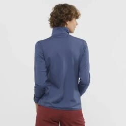 Veste SALOMON Outrack FZ Mid Femme Dark Denim -Salomon veste salomon outrack fz mid femme dark denim 2