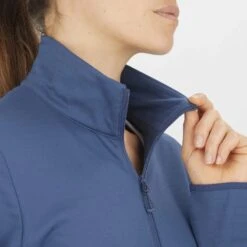 Veste SALOMON Outrack FZ Mid Femme Dark Denim -Salomon veste salomon outrack fz mid femme dark denim 3