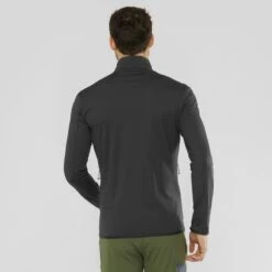 Veste SALOMON Outrack FZ Mid Homme Noire -Salomon veste salomon outrack fz mid homme noire 2