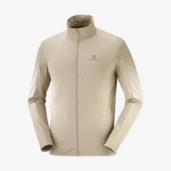 Veste SALOMON Outrack FZ Mid Homme Roasted Cashew -Salomon veste salomon outrack fz mid homme roasted cashew 1