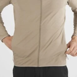 Veste SALOMON Outrack FZ Mid Homme Roasted Cashew -Salomon veste salomon outrack fz mid homme roasted cashew 3
