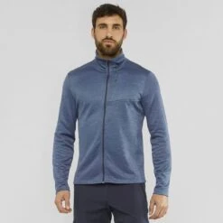 Veste SALOMON Transition FZ Mid Homme Night Sky / Heather